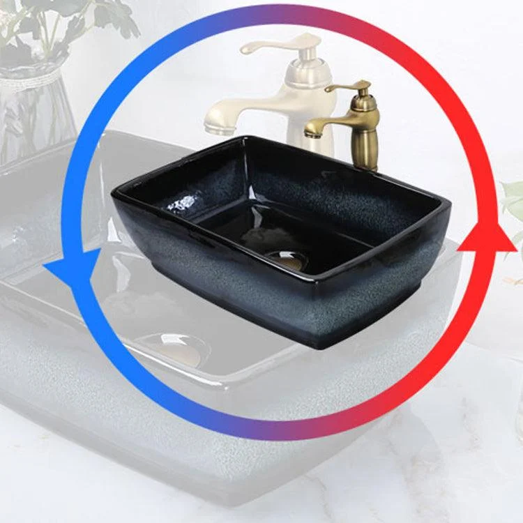 Traditional Vessel Bathroom Sink Specialty Vitreous China with Tap Vessel Sink -Bathlova