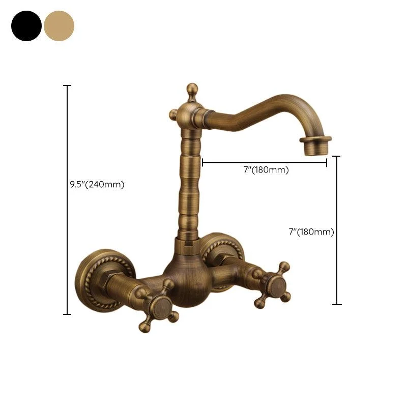 Traditional Wall Mounted Copper Claw Foot Tub Tap Trim Low Arc Claw Foot Tub Tap -Bathlova