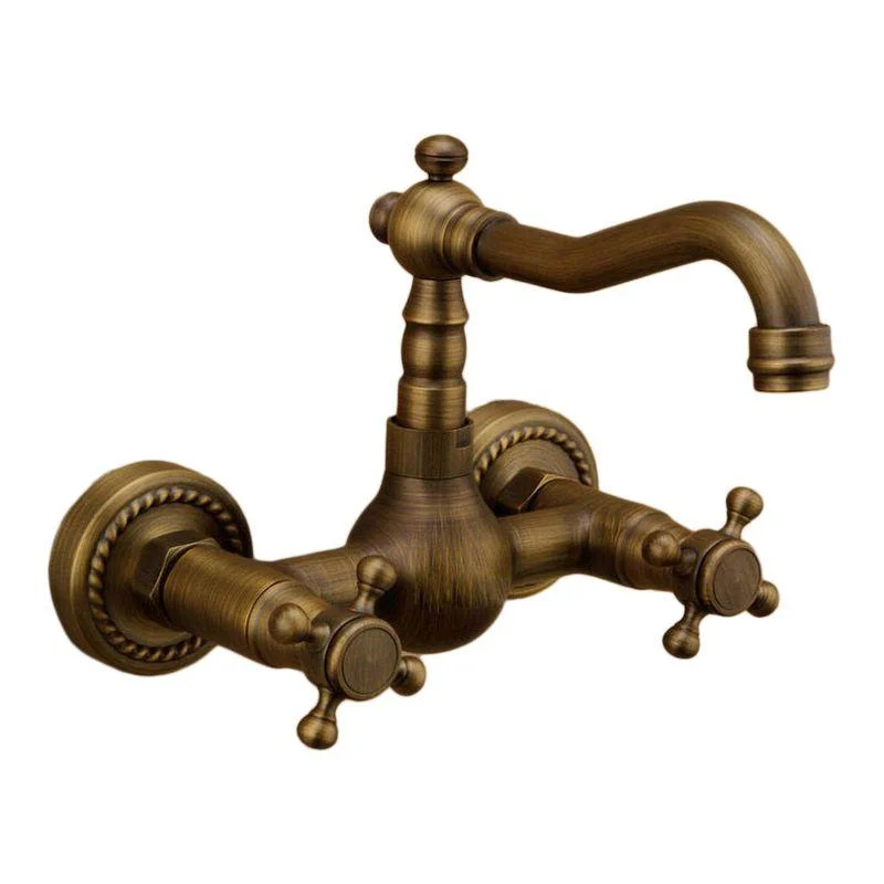 Traditional Wall Mounted Copper Claw Foot Tub Tap Trim Low Arc Claw Foot Tub Tap -Bathlova