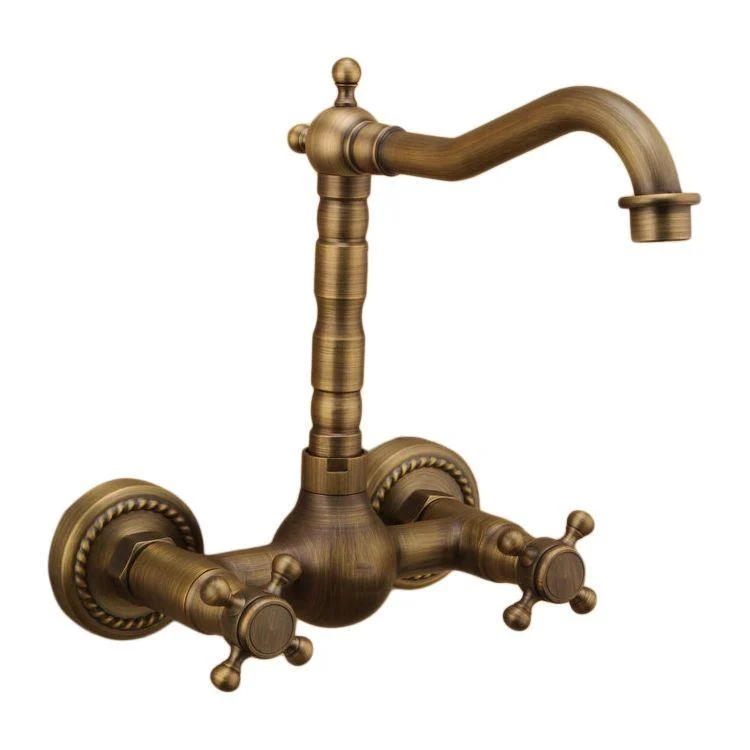 Traditional Wall Mounted Copper Claw Foot Tub Tap Trim Low Arc Claw Foot Tub Tap -Bathlova