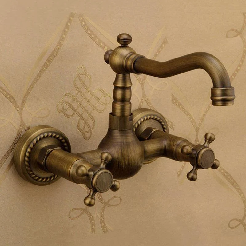 Traditional Wall Mounted Copper Claw Foot Tub Tap Trim Low Arc Claw Foot Tub Tap -Bathlova