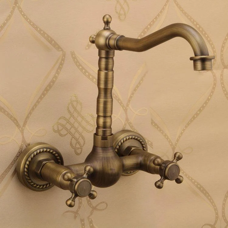 Traditional Wall Mounted Copper Claw Foot Tub Tap Trim Low Arc Claw Foot Tub Tap -Bathlova