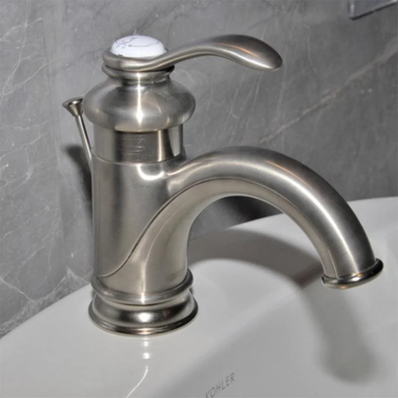 Traditional Wide Spread Bathroom Tap 1 Lever Handles Lavatory Tap -Bathlova