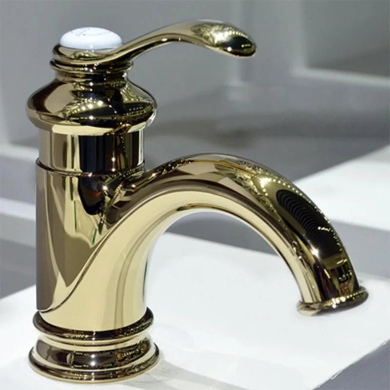 Traditional Wide Spread Bathroom Tap 1 Lever Handles Lavatory Tap -Bathlova