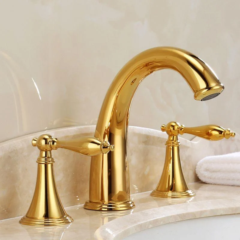 Traditional Wide Spread Bathroom Tap Elegant Lavatory Tap -Bathlova