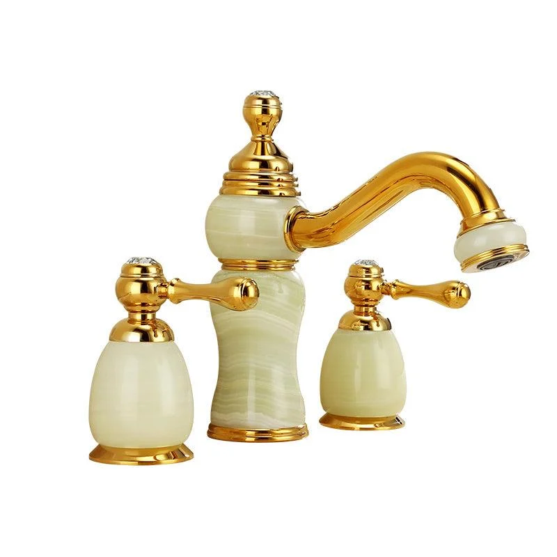 Traditional Wide Spread Bathroom Tap Elegant Lavatory Tap -Bathlova