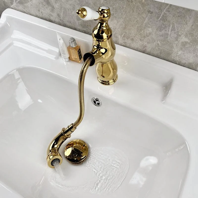 Traditional Wide Spread Bathroom Tap Lever Handles Centerset Lavatory Tap -Bathlova