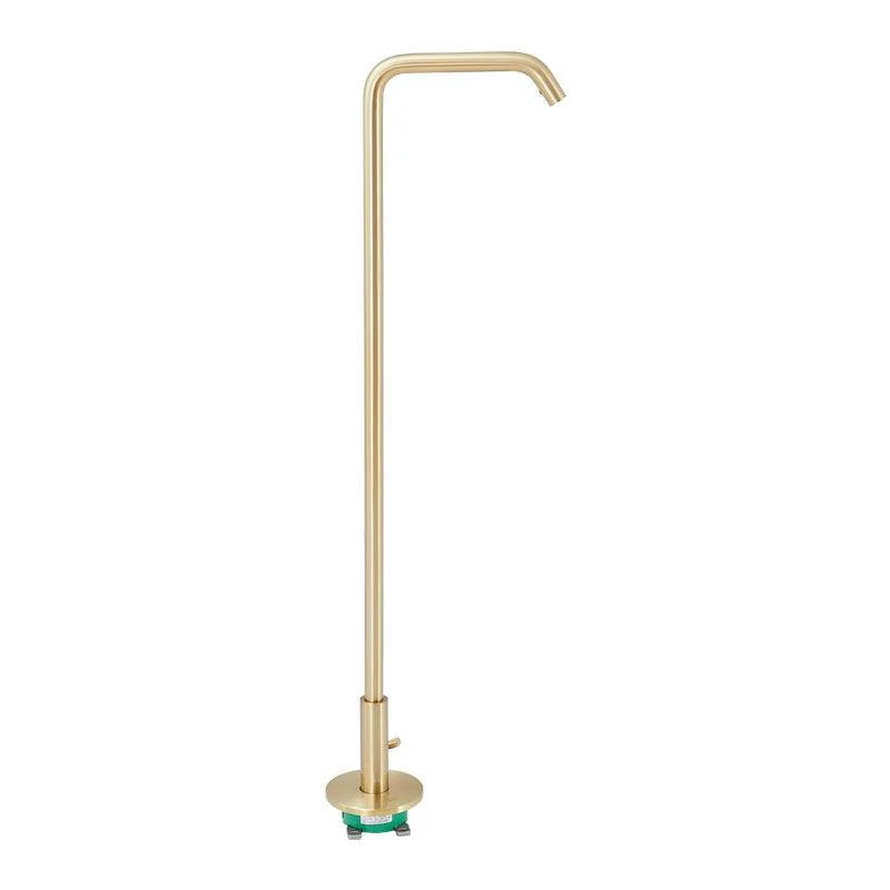 Tub Filler High Arc Handshower Lever Handle Copper Freestanding Tub Filler -Bathlova