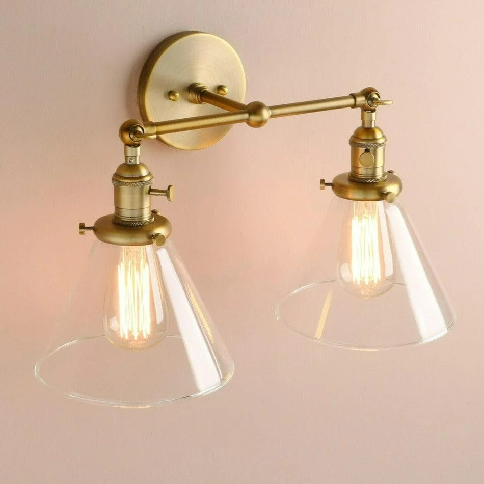 Two-Bulb Finley Vintage Wall Sconce -Bathlova