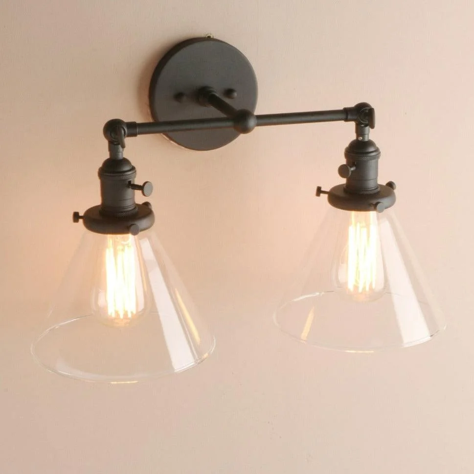 Two-Bulb Finley Vintage Wall Sconce -Bathlova