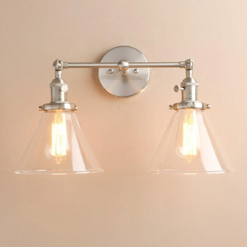 Two-Bulb Finley Vintage Wall Sconce -Bathlova