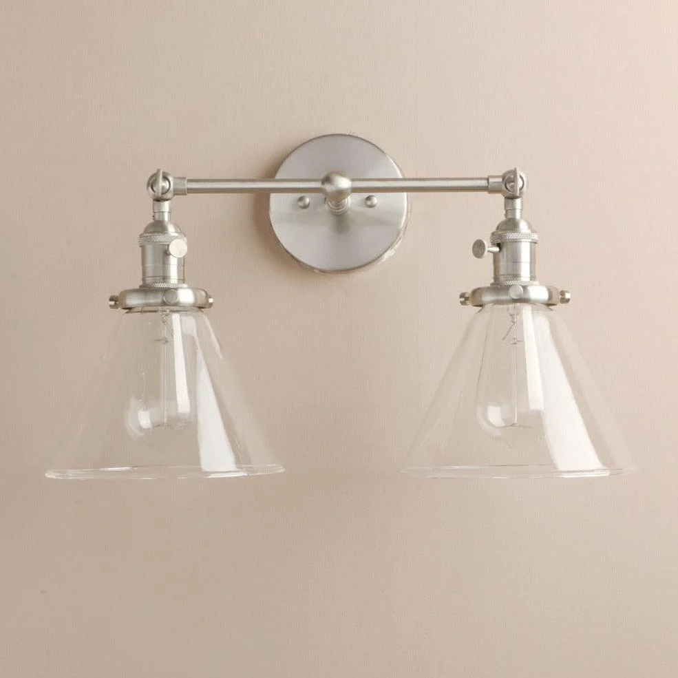 Two-Bulb Finley Vintage Wall Sconce -Bathlova