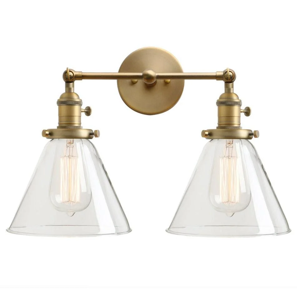 Two-Bulb Finley Vintage Wall Sconce -Bathlova