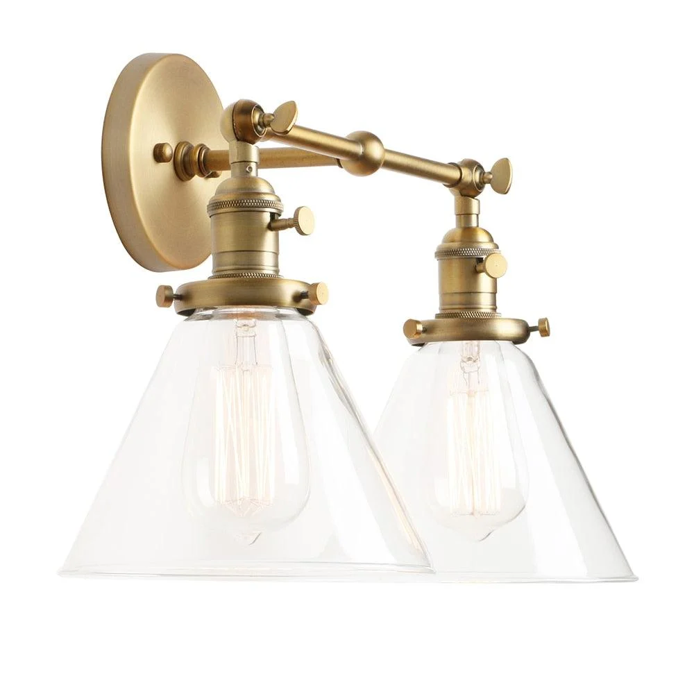 Two-Bulb Finley Vintage Wall Sconce -Bathlova