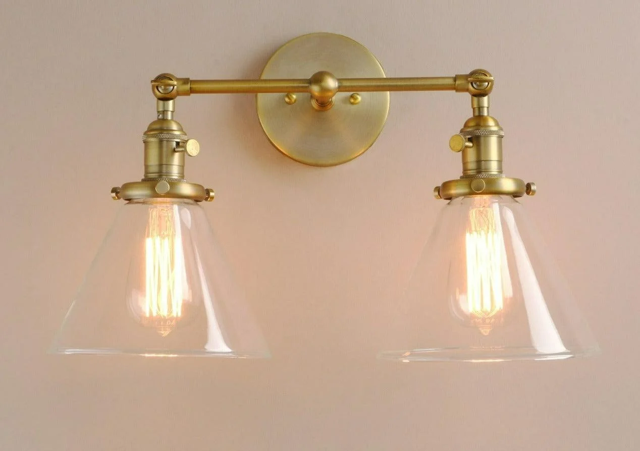 Two-Bulb Finley Vintage Wall Sconce -Bathlova