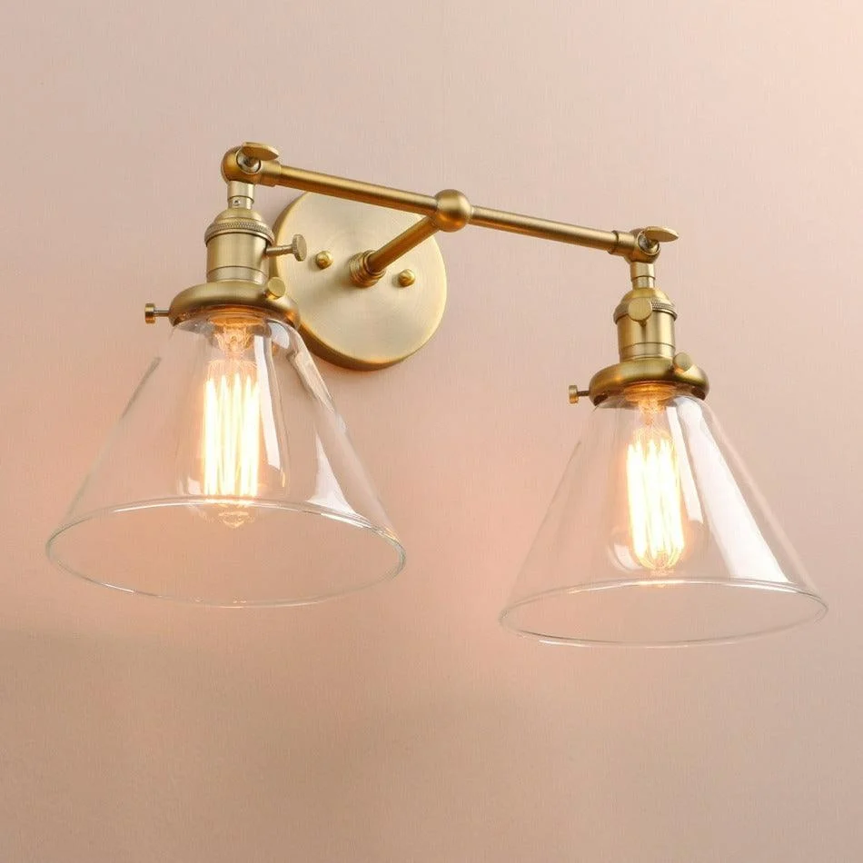 Two-Bulb Finley Vintage Wall Sconce -Bathlova