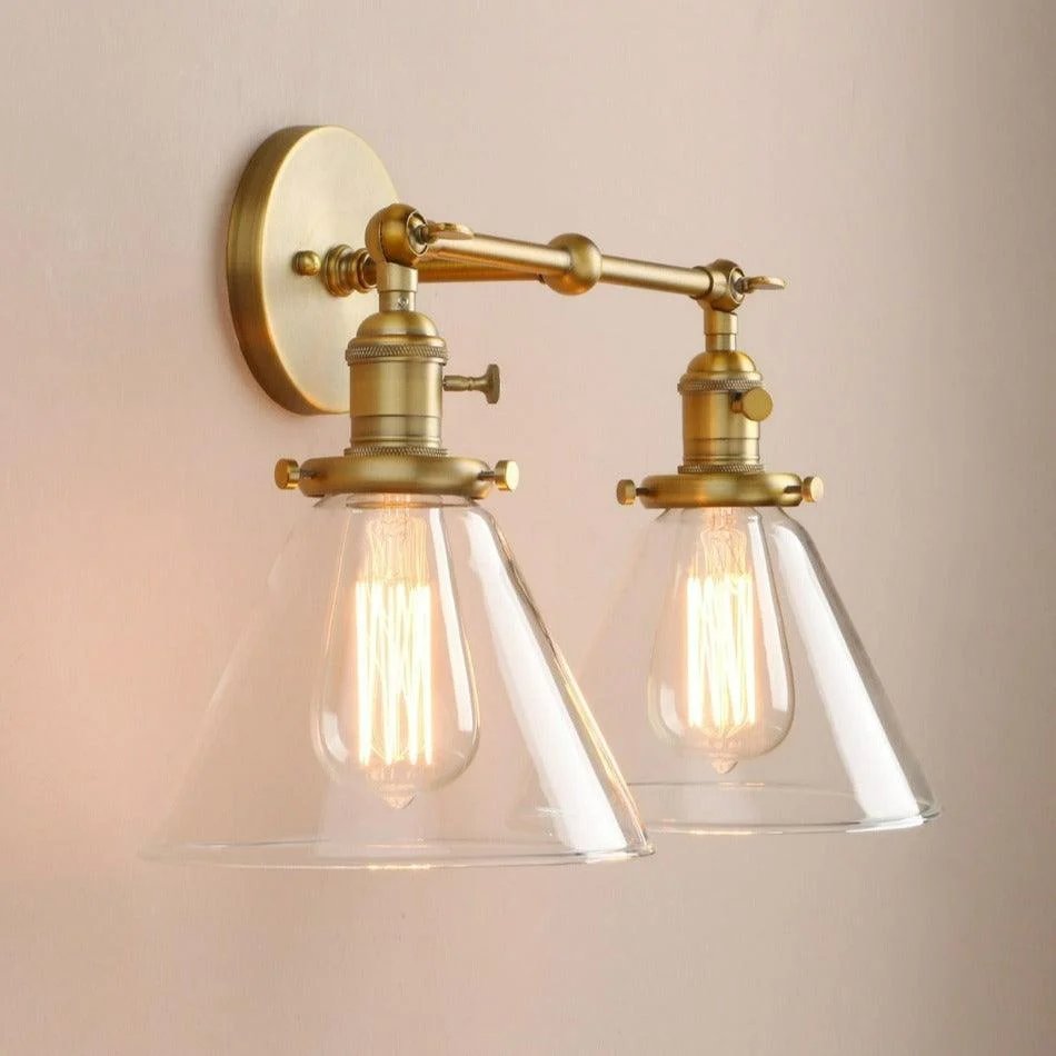 Two-Bulb Finley Vintage Wall Sconce -Bathlova