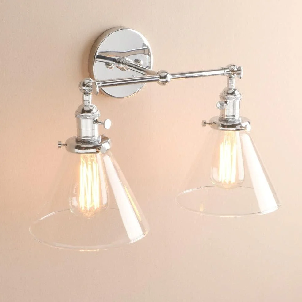 Two-Bulb Finley Vintage Wall Sconce -Bathlova