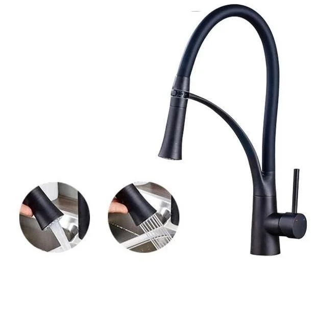 Two Function Kitchen Deck Mounted Pull Down Tap -Bathlova