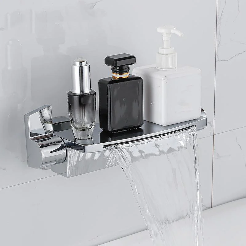 Two Handle Bathroom Tap Wall Mounted Fixed Tub Tap Trim -Bathlova