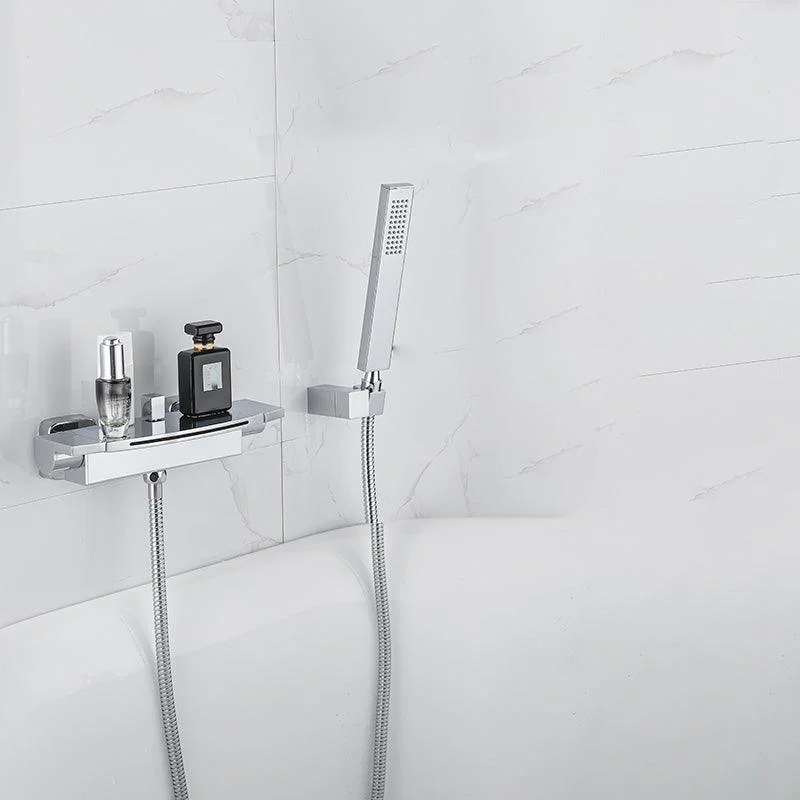 Two Handle Bathroom Tap Wall Mounted Fixed Tub Tap Trim -Bathlova