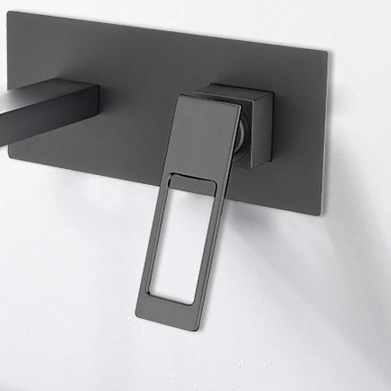 Two Hole Wall Mounted Bathroom Tap Cubic Modern Design Tap -Bathlova