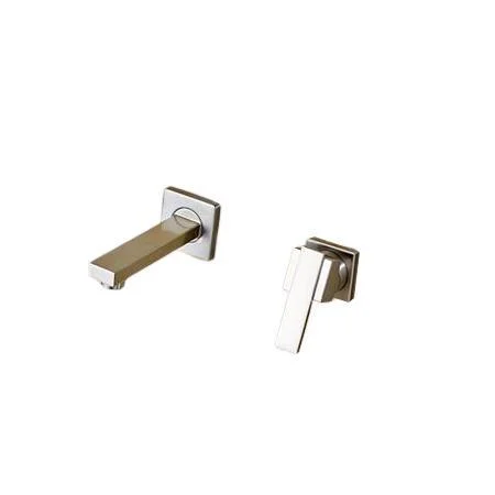 Two Holes Concealed Wall Mount Basin Tap -Bathlova