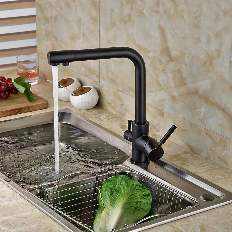 Two Holes Purification Kitchen Water Tap -Bathlova