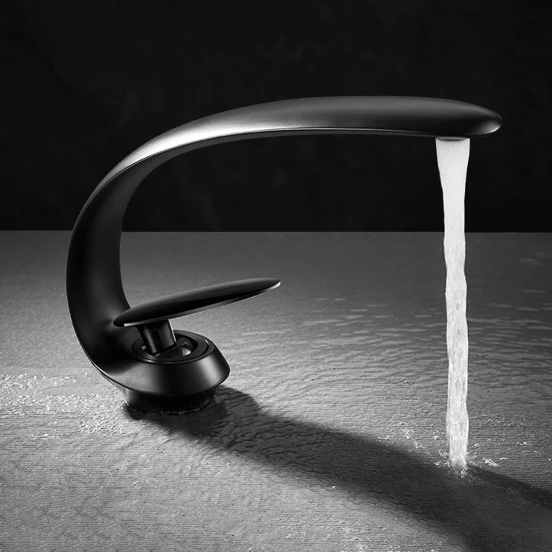 Unique Bathroom Tap Waterfall Spout Brass Washroom Tap -Bathlova