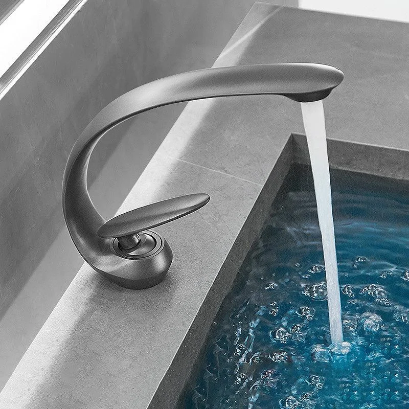 Unique Bathroom Tap Waterfall Spout Brass Washroom Tap -Bathlova