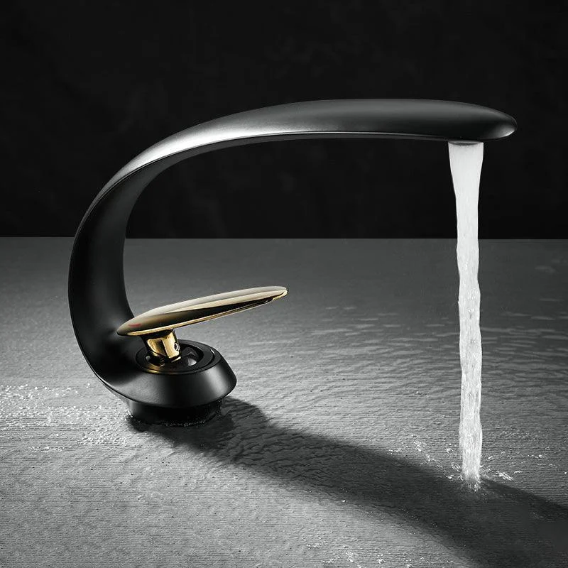 Unique Bathroom Tap Waterfall Spout Brass Washroom Tap -Bathlova