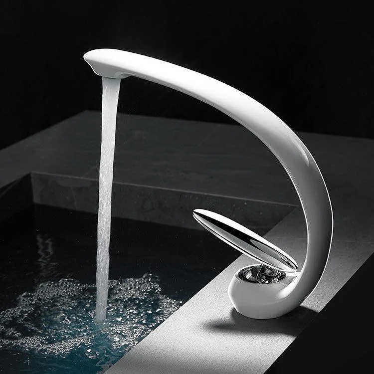 Unique Bathroom Tap Waterfall Spout Brass Washroom Tap -Bathlova