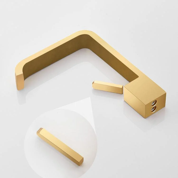 Unique Sink Tap Bathroom Brass Solid Color Waterfall Spout Tap -Bathlova