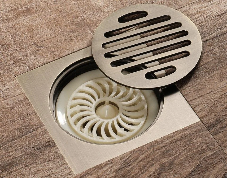 Unique Square Bathroom Shower Floor Drain -Bathlova