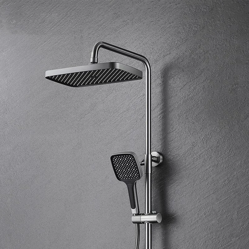 Valve Included Shower System Solid Color Dual Shower Head Shower Head Combo -Bathlova