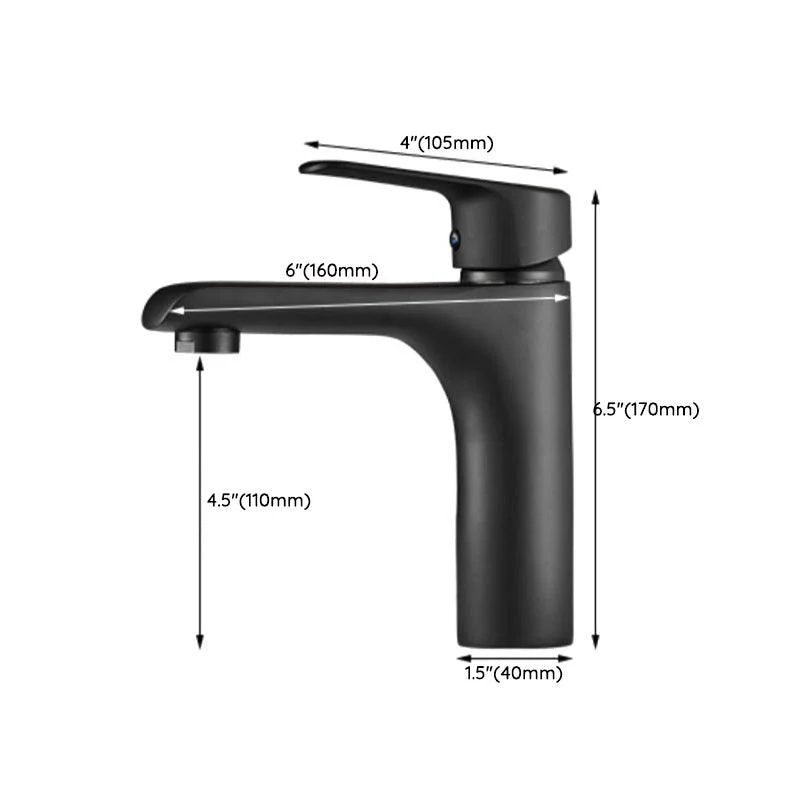 Vanity Sink Tap Waterfall Spout Single Handle Tap with LED Light -Bathlova