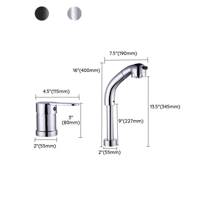 Vessel Sink Bathroom Tap High-Arc Swivel Spout 2 Hole Taps -Bathlova