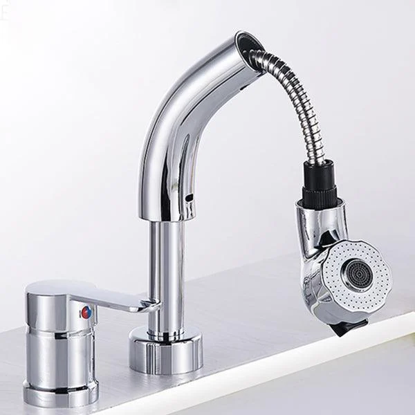 Vessel Sink Bathroom Tap High-Arc Swivel Spout 2 Hole Taps -Bathlova