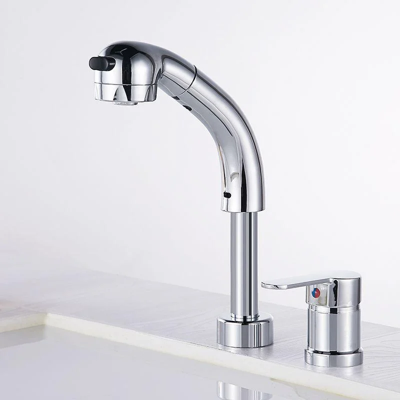 Vessel Sink Bathroom Tap High-Arc Swivel Spout 2 Hole Taps -Bathlova