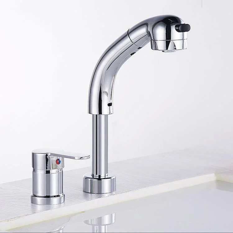 Vessel Sink Bathroom Tap High-Arc Swivel Spout 2 Hole Taps -Bathlova