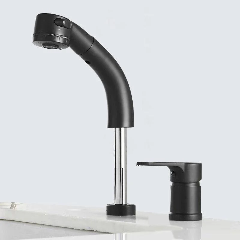 Vessel Sink Bathroom Tap High-Arc Swivel Spout 2 Hole Taps -Bathlova