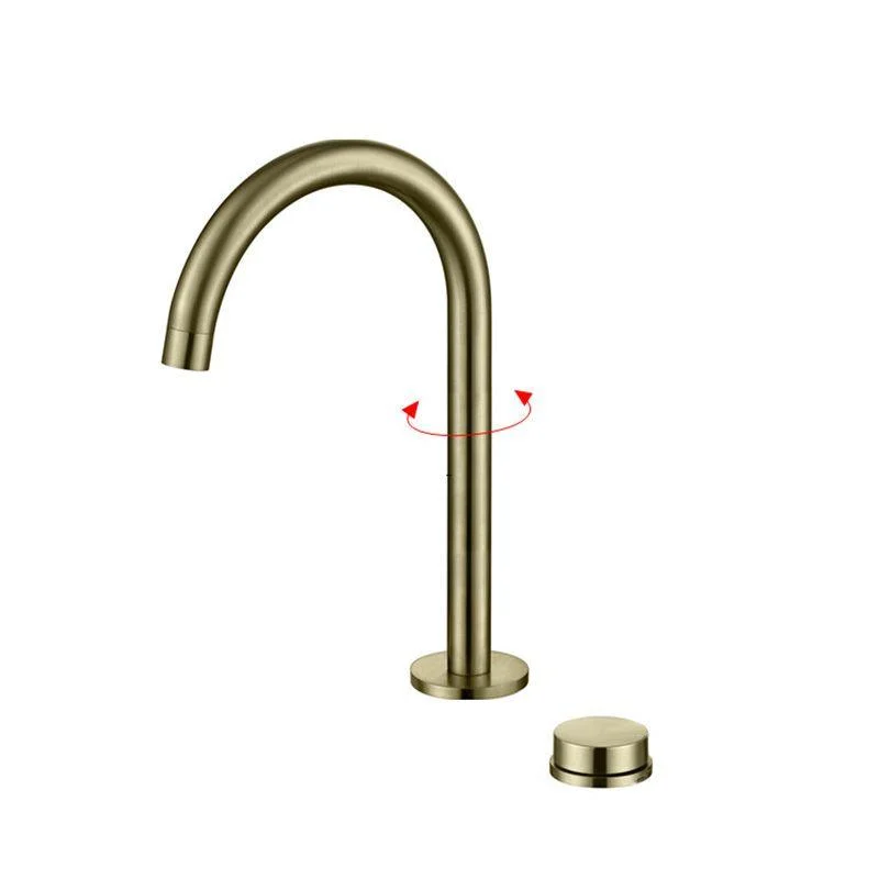 Vessel Sink Bathroom Tap Knob Handle Swivel Spout High-Arc Vessel Tap -Bathlova