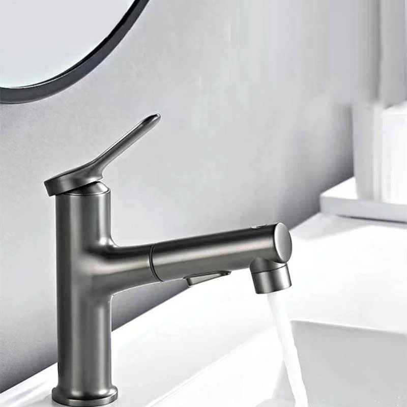 Vessel Sink Tap Contemporary Pull-out Tap with Swivel Spout -Bathlova