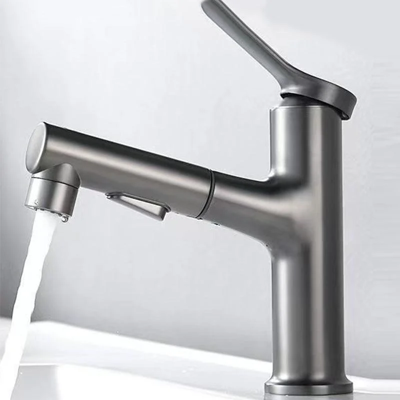 Vessel Sink Tap Contemporary Pull-out Tap with Swivel Spout -Bathlova