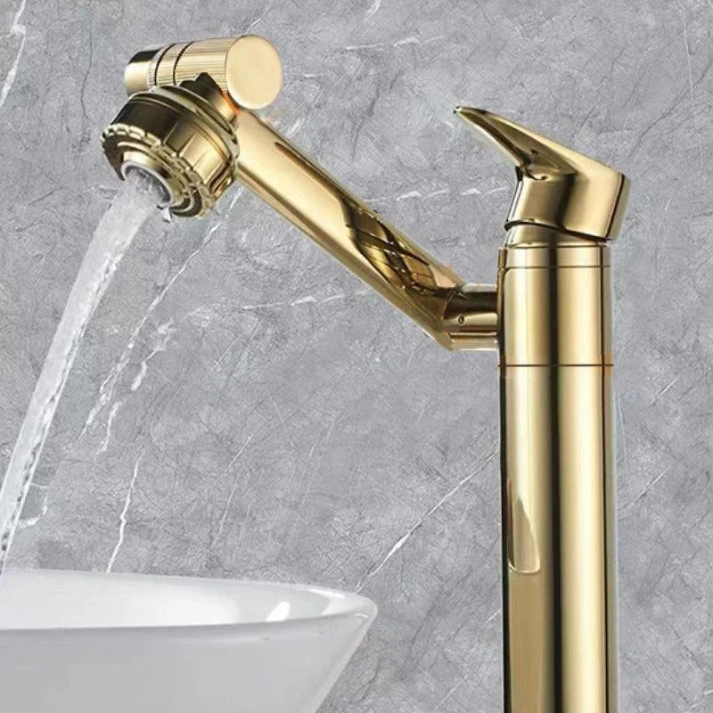 Vessel Sink Tap Glam Style Single Lever Handle Tap for Bathroom -Bathlova