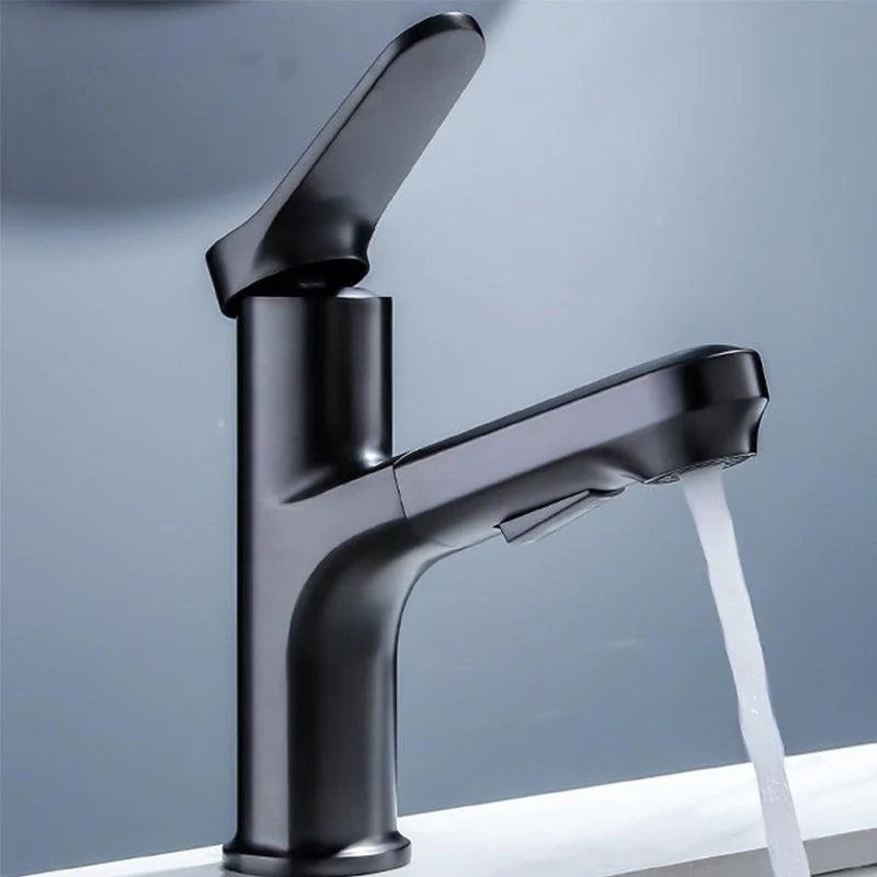 Vessel Sink Tap Modern Pull-out Bathroom Tap with One Lever Handle -Bathlova