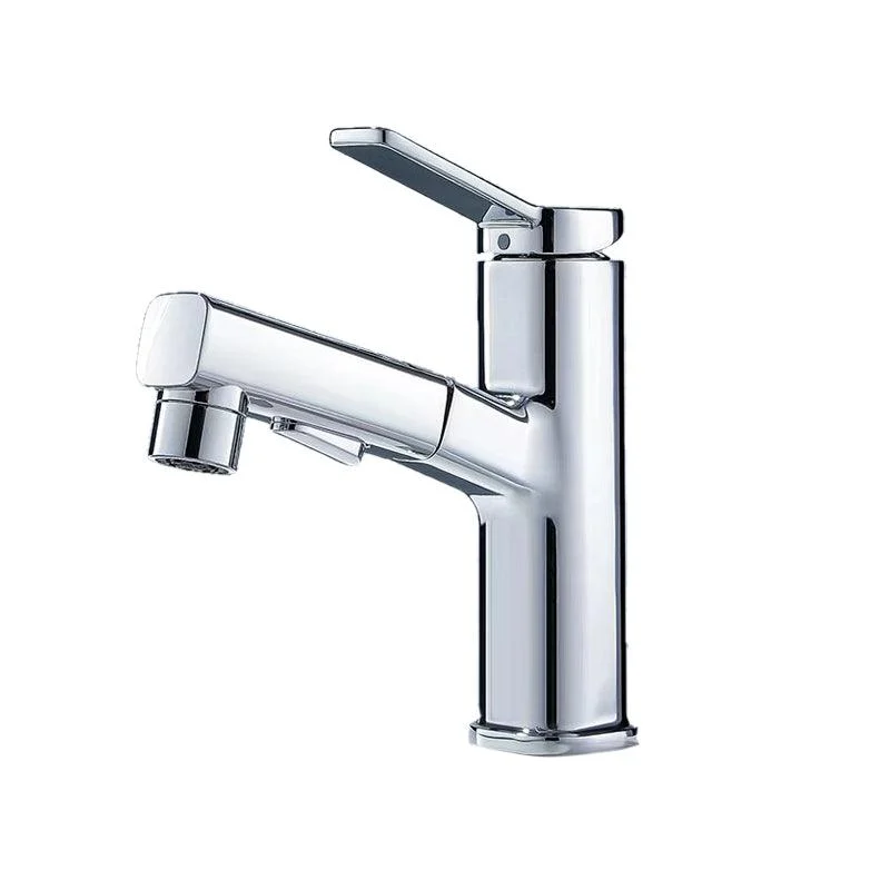 Vessel Sink Tap Modern Pull-out Bathroom Tap with One Lever Handle -Bathlova