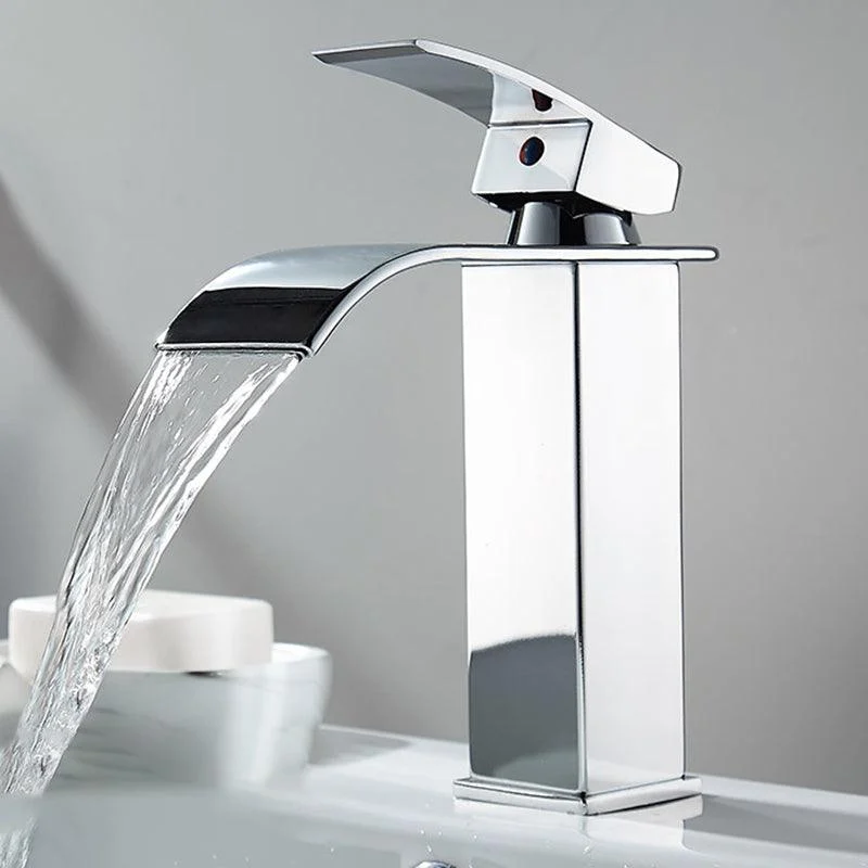 Vessel Sink Taps One Lever Handle Modern Taps for Bathroom -Bathlova