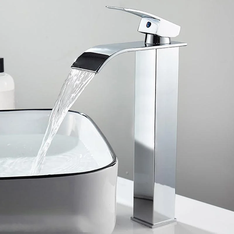 Vessel Sink Taps One Lever Handle Modern Taps for Bathroom -Bathlova