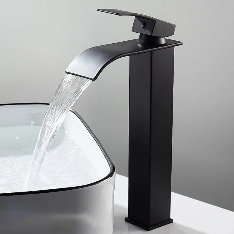 Vessel Sink Taps One Lever Handle Modern Taps for Bathroom -Bathlova